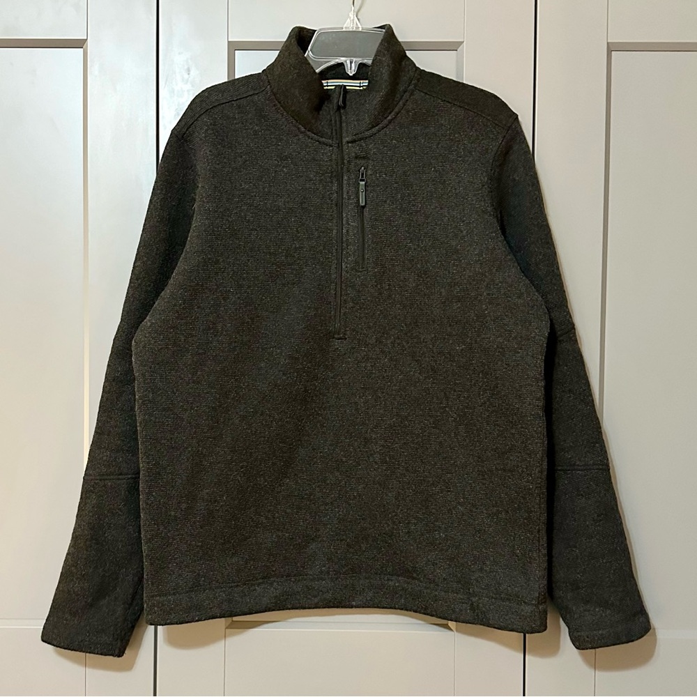 Smartwool Mens Hudson Trail Fleece Half Zip Sweater Chest Pocket Mens Size Large